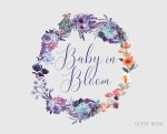 Baby in Bloom, Baby Shower Guest Book