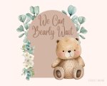Bear Baby Shower Guest Book (landscape)