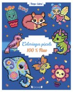 Coloriages pixels fluo