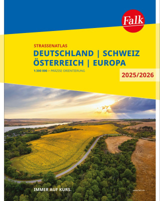 Falk Straßenatlas 2025/2026 Deutschland, Schweiz, Österreich 1:300.000