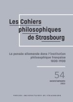 La pensée allemande dans l'institution philosophique française