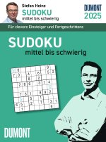 Stefan Heine Sudoku mittel bis schwierig 2025 - Tagesabreißkalender -11,8x15,9 - Rätselkalender - Knobelkalender