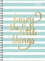 Ladytimer Ringbuch Little Things 2025 - Taschen-Kalender A5 (15x21 cm) - Schüler-Kalender - Weekly - Ringbindung - 128 Seiten - Alpha Edition