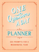 One Question a Day Planner