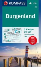 KOMPASS Wanderkarten-Set 227 Burgenland (2 Karten) 1:50.000