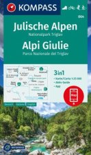 KOMPASS Wanderkarte 064 Julische Alpen, Nationalpark Triglav / Alpi Giulie 1:25.000