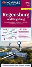 KOMPASS Fahrradkarte 3330 Regensburg und Umgebung 1:70.000