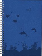 Wochenplaner Nature Line Ocean 2025 - Taschen-Kalender A5 - 1 Woche 2 Seiten - Ringbindung - 128 Seiten - Umwelt-Kalender - mit Hardcover - Alpha Edit