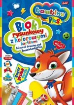 Blok rysunkowy z kolorowymi kartkami BAMBINO PLUS. A4. 16 kartek. Złota i srebrna kartka