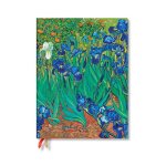 Paperblanks 2024-25 Van Gogh's Irises Van Gogh's Irises 18-Month Ultra Vertical Weekly Elastic Band 208 Pg 80 GSM