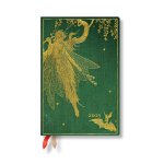 Paperblanks 2025 Olive Fairy Lang's Fairy Books 12-Month Mini Day-At-A-Time Elastic Band 416 Pg 80 GSM