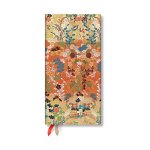 Paperblanks 2025 Kara-Ori Japanese Kimono 12-Month Slim Horizontal Weekly Elastic Band 160 Pg 100 GSM