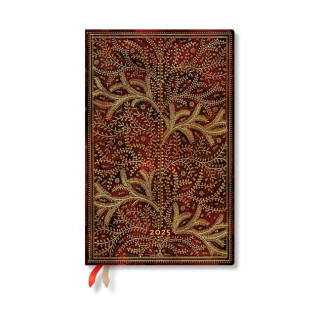 Paperblanks 2025 Wildwood Tree of Life 12-Month Flexis Maxi Horizontal Weekly Elastic Band 176 Pg 100 GSM