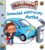 Samochód elektryczny Antka. Mały chłopiec