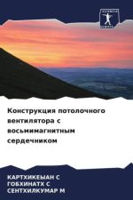 Konstrukciq potolochnogo wentilqtora s wos'mimagnitnym serdechnikom