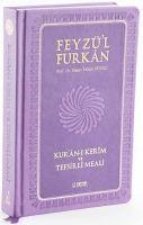 Feyzül Furkan Kuran-i Kerim ve Tefsirli Meali Orta Boy, Mushaf ve Meal, Ciltli - Lila