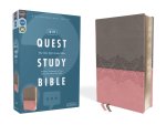 Niv, Quest Study Bible, Leathersoft, Gray/Pink, Comfort Print