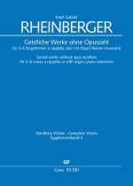 Geistliche Werke ohne Opuszahl für 2-6 Singstimmen a cappella oder mit Orgel/Klavier (Auswahl)