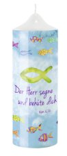 Kerze »Herzliche Segenswünsche zur Erstkommunion«