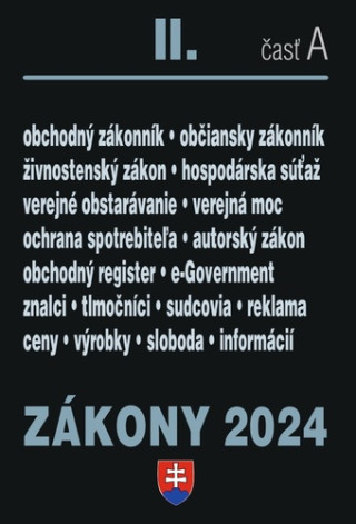 Zákony 2024 II A Obchodné a občianske právo (Kniha)