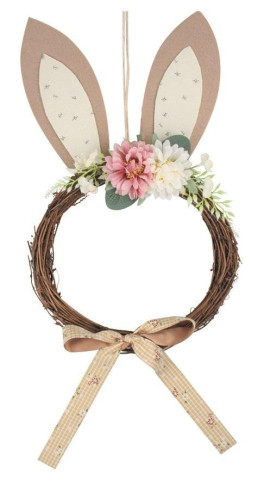 Vďż˝nec s filcovďż˝ma uďż˝ima a maďż˝lďż˝ 23 x 42 cm, hnďż˝dďż˝