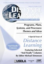 Special Issue of Distance Learning Volume 20 Number 4 2023