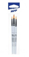 Štětec synthetic kulatý set 3 ks