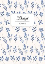Budget Planer deutsch A5 Blumen blau weiß floral | undatiert 1 Jahr |