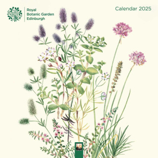 Royal Botanic Garden Edinburgh Wall Calendar 2025 (Art Calendar)