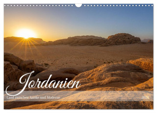 Jordanien - Land zwischen Antike und Moderne (Wandkalender 2024 DIN A3 quer), CALVENDO Monatskalender