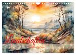 Landschaften Von Frühling bis Winter (Wandkalender 2025 DIN A4 quer), CALVENDO Monatskalender