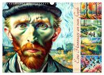Eine Hommage an van Gogh (Wandkalender 2025 DIN A3 quer), CALVENDO Monatskalender