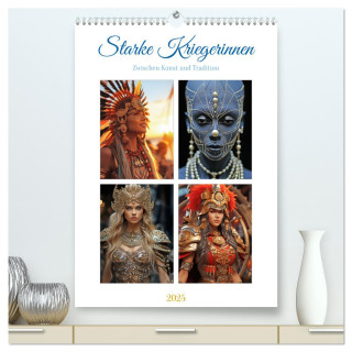 Starke Kriegerinnen (hochwertiger Premium Wandkalender 2025 DIN A2 hoch), Kunstdruck in Hochglanz