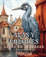 Alas y colores - Libro de colorear - Pájaros