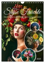 Süße Früchte - Fruchtiger Kalender voller Hutkreationen (Wandkalender 2025 DIN A4 hoch), CALVENDO Monatskalender