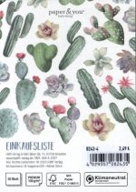 paper & you Block A6 Einkaufsliste, sortiert
