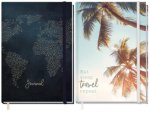 paper&you Journal dotted A5 [Travel], sortiert, mit Einstecktasche