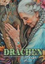 Drachenliebe Malbuch für Erwachsene