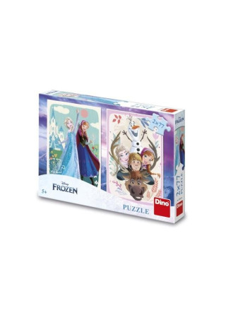 Puzzle Frozen - Anna a Elsa 2x77 dílků