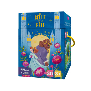 Puzzle et livre. La belle et la bête