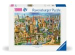 Ravensburger Puzzle 12000332 - Sehenswürdigkeiten weltweit - 1000 Teile Puzzle für Erwachsene und Kinder ab 14 Jahren, Motiv mit Big Ben, Freiheitssta