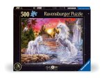Ravensburger Puzzle 12000471 - Einhörner am Fluss - 500 Teile Puzzle für Erwachsene und Kinder ab 10 Jahren, Leuchtpuzzle mit Einhörnern, Leuchtet im