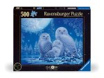 Ravensburger Puzzle 12000479 - Eulen im Mondschein - 500 Teile Puzzle für Erwachsene und Kinder ab 10 Jahren Leuchtpuzzle, Leuchtet im Dunkeln