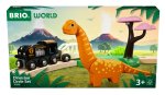BRIO World - 36098 Dinosaurier Bahn Set | Spielzeugzug für Kinder ab 3 Jahren