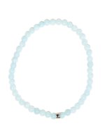 Bracelet Aigue-Marine Perles rondes 4 mm