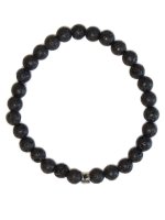 Bracelet Pierre de lave Perles rondes 6 mm
