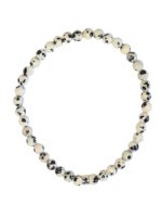 Bracelet Jaspe Dalmatien Perles rondes 4 mm