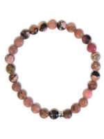 Bracelet Rhodonite Perles rondes 6 mm
