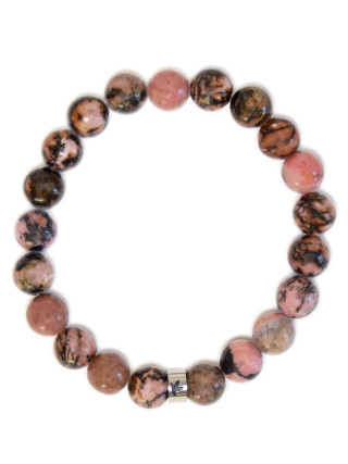 Bracelet Rhodonite Perles rondes 8 mm