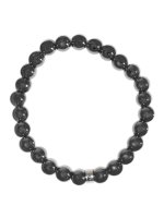 Bracelet Hématite Perles rondes 8 mm Poignet large